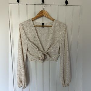 Windsor Long Sleeve Tie-Top